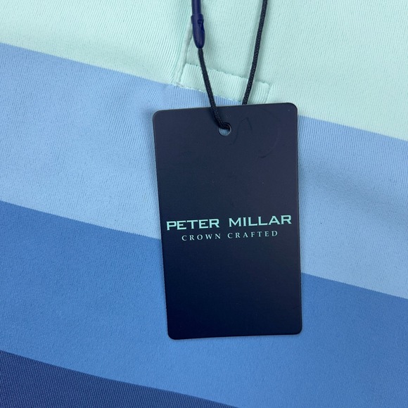 Peter Millar Polo Shirt Mens Large Torrey Pines Crown Crafted Performance‎ Golf - Picture 5 of 15